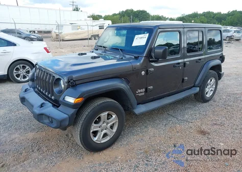 2019 Jeep Wrangler Unlimited Sport S 4X4 z USA, uszkodzony, nr VIN 1C4HJXDG2KW678555